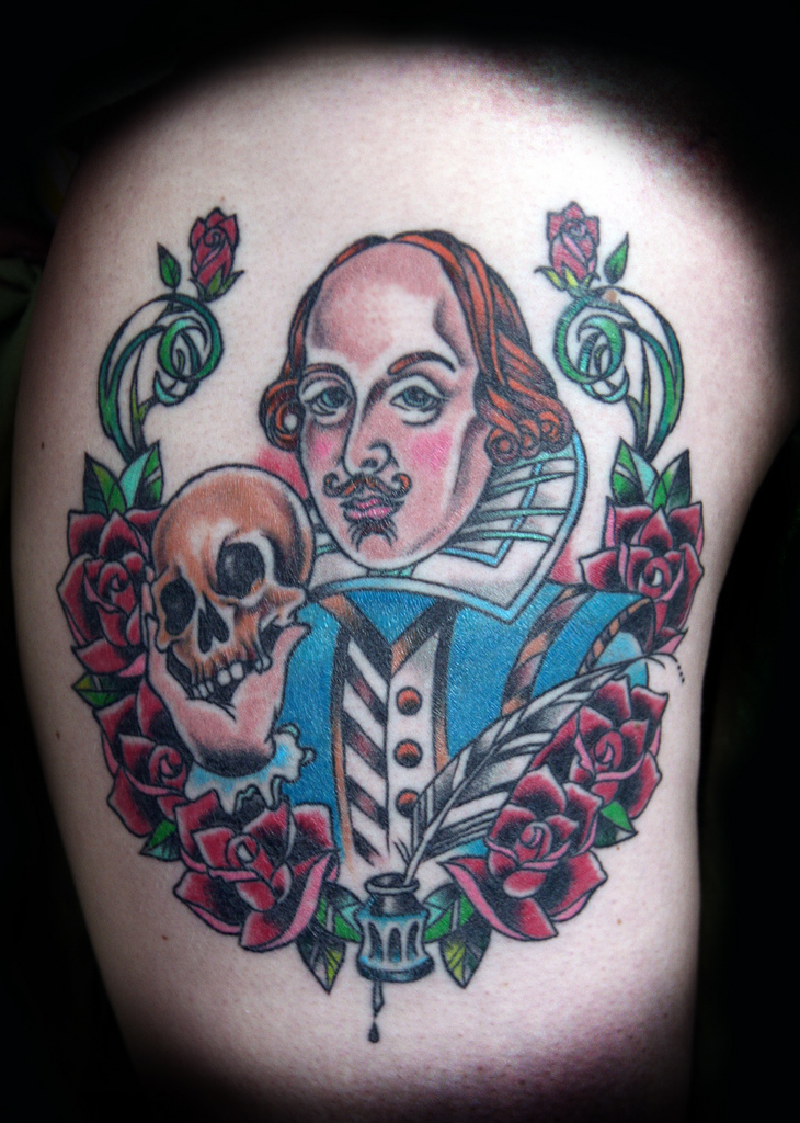 Therefore I was very happy to find Contrariwise a blog of literary tattoos