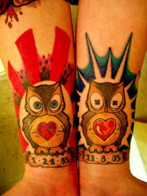 I discovered a blog devoted entirely to owl tattoos.